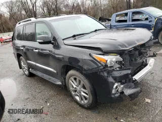 2015 Lexus LX 570 with VIN JTJHY7AX7F4186473, listed as a Copart auction lot 38514814 with 60,837 mi miles and . Bid and sale history available at DreamBid. Image 4.