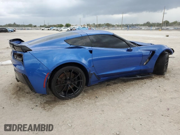 2019 Chevrolet Corvette Grand Sport 1LT with VIN 1G1YW2D73K5114299, listed as a Copart auction lot 48708685 with 56,131 mi miles and Salvage title. Bid and sale history available at DreamBid. Image 3.