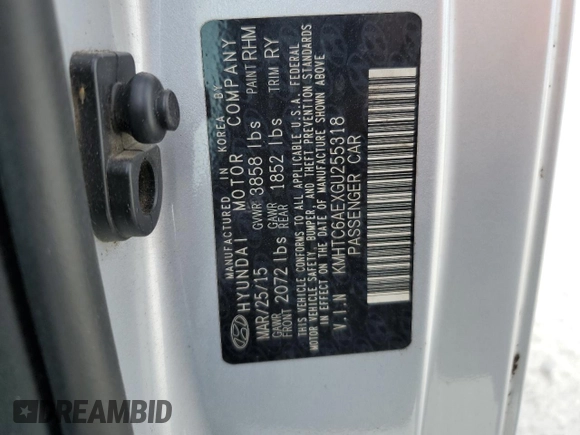 2016 Hyundai Veloster Turbo with VIN KMHTC6AEXGU255318, listed as a Copart auction lot 77101544 with 0 mi miles and Salvage Title. Bid and sale history available at carsss.com. Image 13.