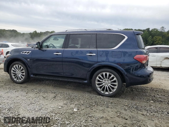 2015 Infiniti QX80 with VIN JN8AZ2NC6F9371228, listed as a Copart auction lot 70456194 with 95,979 mi miles and Salvage Title. Bid and sale history available at carsss.com. Image 2.