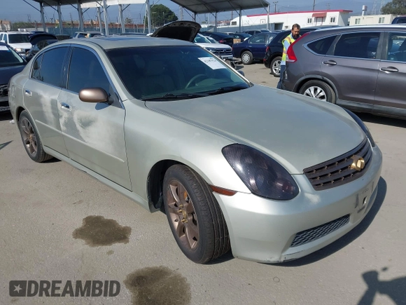 2005 Infiniti G35 Sedan with VIN JNKCV51E45M211951, listed as a IAAI auction lot 42107924 with 122,916 mi miles. Bid and sale history available at carsss.com. Image 1.