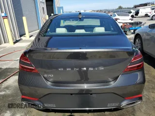 2025 Genesis G70 2.5T with VIN KMTG34SC4SU154731, listed as a Copart auction lot 58399565 with 11,260 mi miles and Clean title. Bid and sale history available at DreamBid. Image 6.