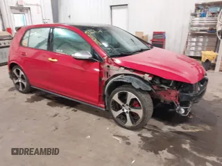 2015 Volkswagen Golf GTI SE with VIN 3VW5T7AU8FM087513, listed as a IAAI auction lot 41095244 with 84,064 mi miles. Bid and sale history available at carsss.com. Image 1.