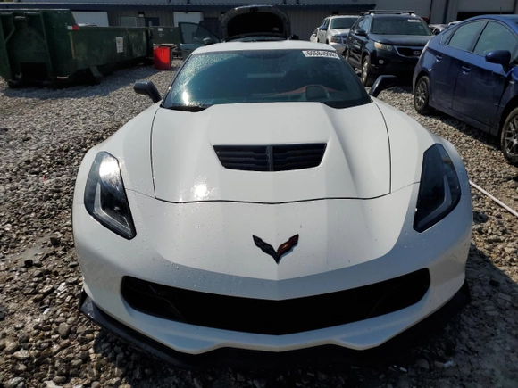 2017 Chevrolet Corvette Z06 3LZ with VIN 1G1YU2D64H5602862, listed as a Copart auction lot 69584994 with 57,376 mi miles and Clean Title. Bid and sale history available at carsss.com. Image 5.