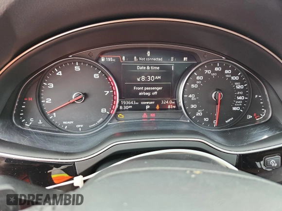 2017 Audi Q7 Premium Plus with VIN WA1LAAF79HD007810, listed as a Copart auction lot 65116745 with 193,643 mi miles and Clean title. Bid and sale history available at DreamBid. Image 9.