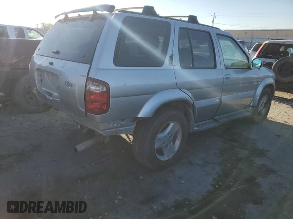 2002 Infiniti QX4 Luxury z VIN JNRDR09Y82W261103, wystawiony jako Copart lot #72452414 z przebiegiem 256 625 mil mil oraz Szkoda całkowita • Salvage title. Historia ofert i sprzedaży dostępna na DreamBid. Obrazek 3.