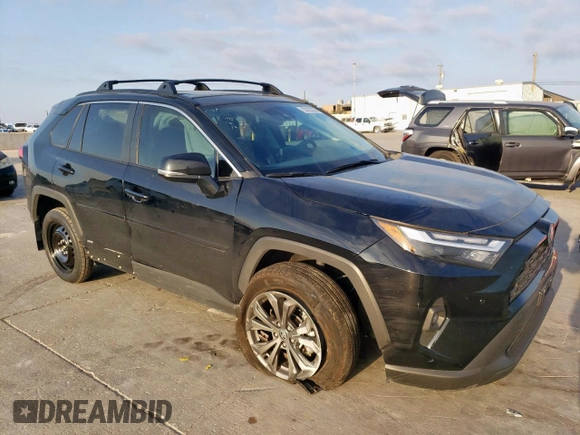 2024 Toyota RAV4 Hybrid XLE Premium with VIN 4T3B6RFV9RU158019, listed as a Copart auction lot 53633225 with 9,417 mi miles and Salvage Title. Bid and sale history available at carsss.com. Image 4.