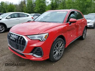 2019 Audi Q3 Technik z VIN WA1FECF37K1070777, wystawiony jako Copart lot #60134355 z przebiegiem 69 543 mil mil oraz Czysty tytuł • Clean title. Historia ofert i sprzedaży dostępna na DreamBid. Obrazek 1.