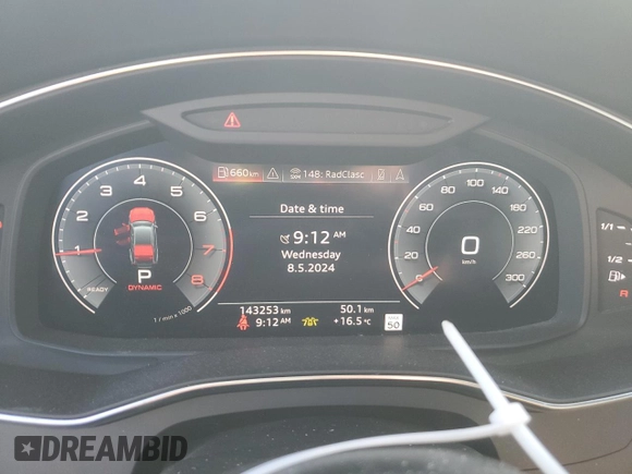2020 Audi A7 Prestige with VIN WAUV2AF22LN075589, listed as a Copart auction lot 53333974 with 143,253 mi miles and Clean Title. Bid and sale history available at carsss.com. Image 9.