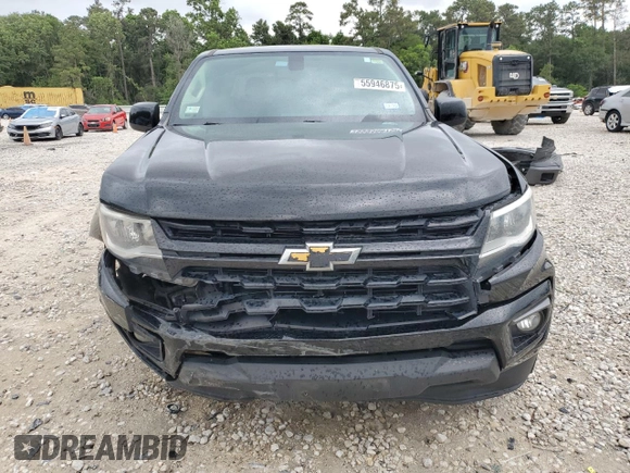 2021 Chevrolet Colorado 2WD LT z VIN 1GCGSCEN0M1147174, wystawiony jako Copart lot #55946875 z przebiegiem 61 430 mil mil oraz Szkoda całkowita • Salvage title. Historia ofert i sprzedaży dostępna na DreamBid. Obrazek 5.