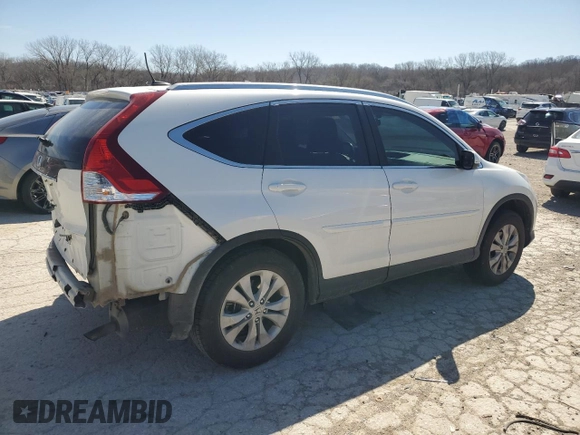 2014 Honda CR-V EX-L with VIN 5J6RM3H74EL014773, listed as a Copart auction lot 49443455 with 144,571 mi miles and Salvage Title. Bid and sale history available at carsss.com. Image 3.