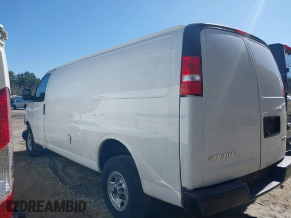2023 GMC Savana Cargo with VIN 1GTW7BFP5P1106325, listed as a IAAI auction lot 41789802 with 80,382 mi miles and . Bid and sale history available at carsss.com. Image 14.