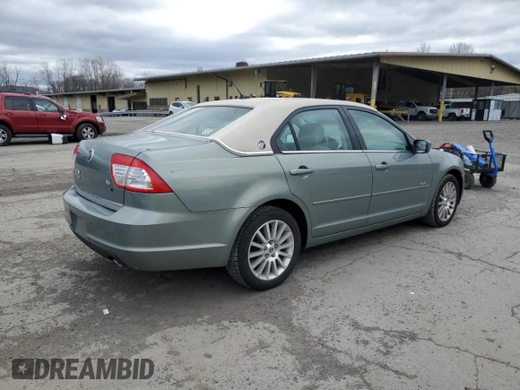 2008 Mercury Milan Premier with VIN 3MEHM08178R607074, listed as a Copart auction lot 52667515 with 55,251 mi miles and Salvage title. Bid and sale history available at DreamBid. Image 3.
