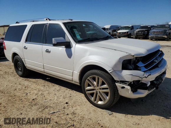2015 Ford Expedition Max Limited with VIN 1FMJK1KTXFEF14263, listed as a Copart auction lot 46879985 with 76,440 mi miles and Salvage Title. Bid and sale history available at carsss.com. Image 4.