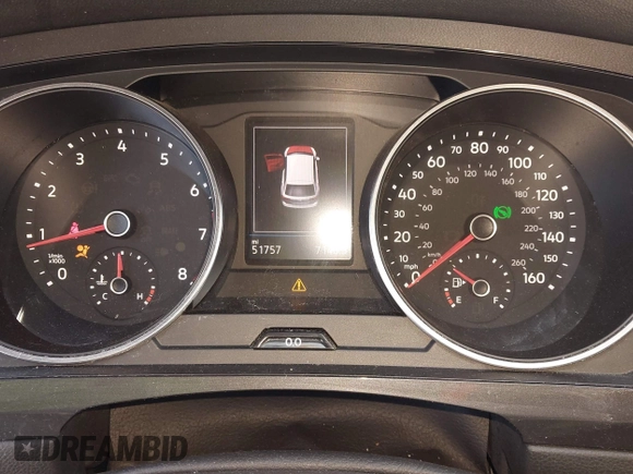 2021 Volkswagen Tiguan S with VIN 3VV0B7AXXMM040752, listed as a IAAI auction lot 41988353 with 51,757 mi miles and . Bid and sale history available at DreamBid. Image 7.