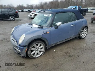 2005 MINI Convertible with VIN WMWRF33435TF60350, listed as a Copart auction lot 50545005 with 91,078 mi miles and Salvage title. Bid and sale history available at DreamBid. Image 1.