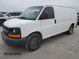 2009 Chevrolet Express Cargo Van with VIN 1GCFG15X791112979, listed as a Copart auction lot 41414065 with 243,463 mi miles and Salvage Title. Bid and sale history available at carsss.com. Image 1.