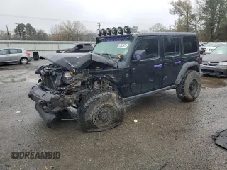 2021 Jeep Wrangler Unlimited Willys with VIN 1C4HJXDN3MW680459, listed as a Copart auction lot 41343675 with 65,298 mi miles and Salvage Title. Bid and sale history available at DreamBid. Image 1.