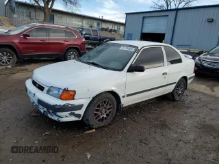 1997 Toyota Tercel CE z VIN JT2AC52L8V0269444, wystawiony jako Copart lot #87739065 z przebiegiem 201 459 mil mil oraz Szkody całkowita. Historia ofert i sprzedaży dostępna na DreamBid. Obrazek 1.