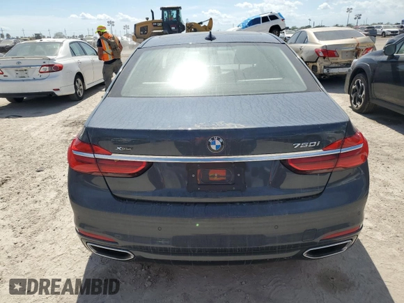 2018 BMW 7 Series ALPINA B7 xDrive with VIN WBA7F2C57JG424491, listed as a Copart auction lot 74594354 with 0 mi miles and Non Repairable. Bid and sale history available at carsss.com. Image 6.