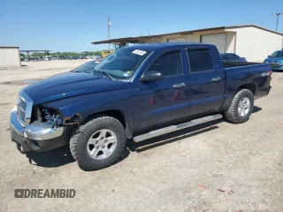 2005 Dodge Dakota SLT with VIN 1D7HW48N45S316656, listed as a Copart auction lot 53207605 with 122,586 mi miles and Salvage title. Bid and sale history available at DreamBid. Image 1.