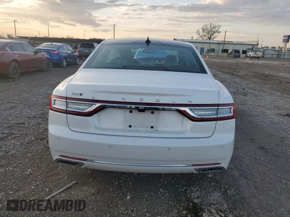 2018 Lincoln Continental Reserve with VIN 1LN6L9RP8J5611609, listed as a Copart auction lot 85163574 with 0 mi miles and Salvage Title. Bid and sale history available at carsss.com. Image 6.