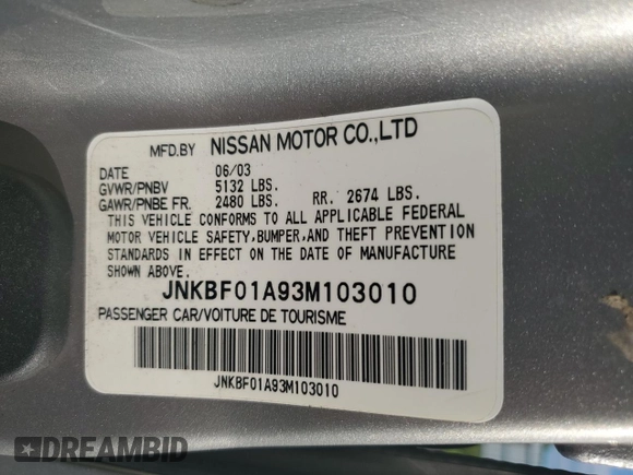 2003 Infiniti Q45 z VIN JNKBF01A93M103010, wystawiony jako Copart lot #74080224 z przebiegiem 46 898 mil mil oraz Szkoda całkowita • Salvage title. Historia ofert i sprzedaży dostępna na DreamBid. Obrazek 13.