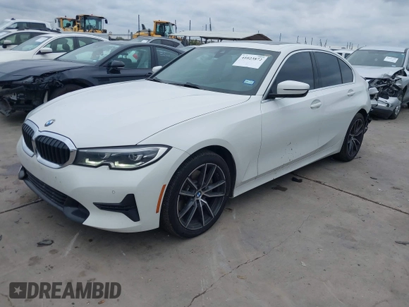 2020 BMW 3 Series 330i with VIN WBA5R1C06LFH40375, listed as a IAAI auction lot 41023872 with 98,325 mi miles and . Bid and sale history available at carsss.com. Image 20.