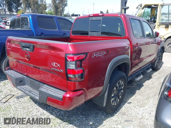 2022 Nissan Frontier SV with VIN 1N6ED1EJ3NN646349, listed as a IAAI auction lot 41694649 with 24,013 mi miles and . Bid and sale history available at DreamBid. Image 4.