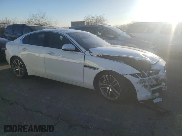 2017 Jaguar XE 35t Premium with VIN SAJAD4BV1HA953977, listed as a Copart auction lot 45923735 with 17,097 mi miles and Salvage Title. Bid and sale history available at DreamBid. Image 4.