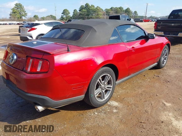 2012 Ford Mustang V6 with VIN 1ZVBP8EM4C5212726, listed as a IAAI auction lot 41509724 with 206,244 mi miles and . Bid and sale history available at carsss.com. Image 4.