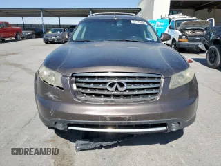2008 Infiniti FX z VIN JNRAS08W38X203278, wystawiony jako Copart lot #57710405 z przebiegiem 168 007 mil mil oraz Szkoda całkowita • Salvage title. Historia ofert i sprzedaży dostępna na DreamBid. Obrazek 5.