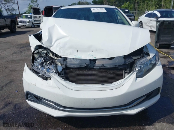 2013 Honda Civic Sdn LX with VIN 2HGFB2F57DH548566, listed as a IAAI auction lot 39173930 with 150,567 mi miles. Bid and sale history available at carsss.com. Image 12.
