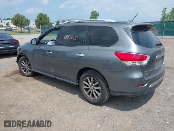 2016 Nissan Pathfinder S with VIN 5N1AR2MMXGC621351, listed as a IAAI auction lot 42612560 with 226,622 mi miles and . Bid and sale history available at DreamBid. Image 3.
