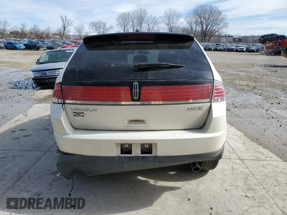 2007 Lincoln MKX with VIN 2LMDU68C57BJ16956, listed as a Copart auction lot 47212525 with 193,608 mi miles and Salvage Title. Bid and sale history available at carsss.com. Image 6.