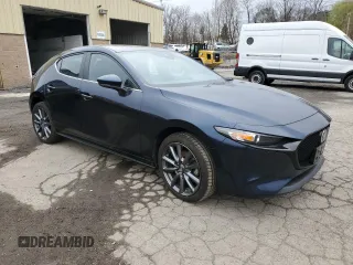 2021 Mazda 3 Preferred with VIN JM1BPBLL1M1340795, listed as a Copart auction lot 52627905 with 13,596 mi miles and Salvage title. Bid and sale history available at DreamBid. Image 4.