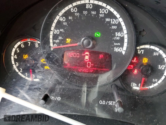 2013 Volkswagen Beetle Entry with VIN 3VWFP7AT5DM654189, listed as a Copart auction lot 49530875 with 124,901 mi miles and Salvage Title. Bid and sale history available at DreamBid. Image 9.