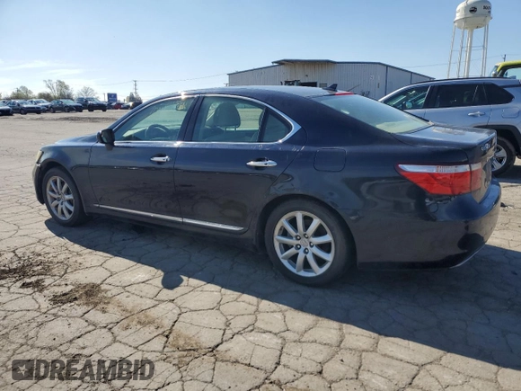 2007 Lexus LS 460 with VIN JTHBL46F575025412, listed as a Copart auction lot 55666625 with 210,568 mi miles and Clean Title. Bid and sale history available at DreamBid. Image 2.