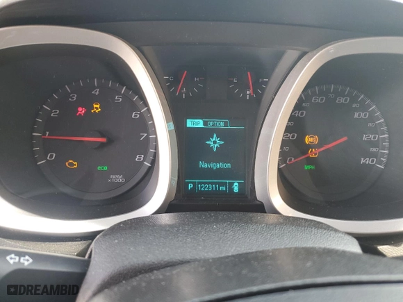 2013 Chevrolet Equinox LS with VIN 2GNFLCEK1D6284630, listed as a Copart auction lot 50957535 with 122,311 mi miles and Salvage Title. Bid and sale history available at carsss.com. Image 9.