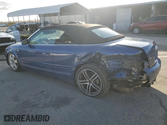 2005 Audi A4 3.0L with VIN WAUDT48H05K008439, listed as a Copart auction lot 45581385 with 180,932 mi miles and Salvage Title. Bid and sale history available at carsss.com. Image 2.