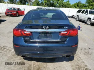 2015 Infiniti Q70 with VIN JN1BY1AR5FM561805, listed as a Copart auction lot 57892685 with 208,526 mi miles and Salvage title. Bid and sale history available at DreamBid. Image 6.