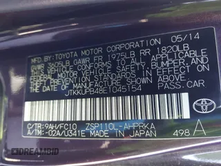 2014 Scion xD with VIN JTKKUPB48E1045154, listed as a IAAI auction lot 42240892 with 98,322 mi miles and . Bid and sale history available at DreamBid. Image 9.