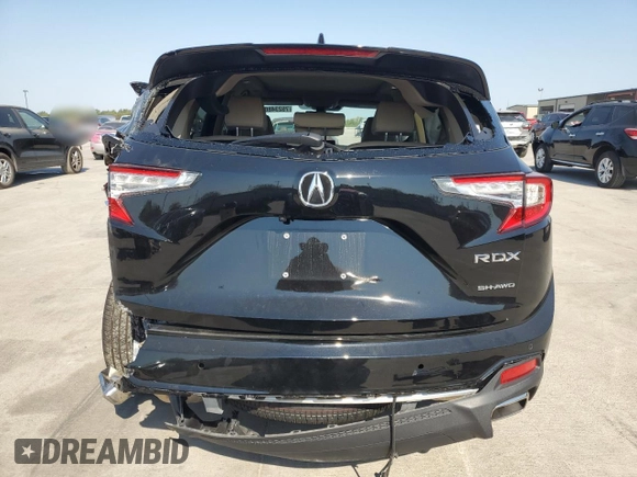 2023 Acura RDX w/Advance Package with VIN 5J8TC2H75PL015072, listed as a Copart auction lot 75234804 with 6,977 mi miles and Salvage Title. Bid and sale history available at carsss.com. Image 6.
