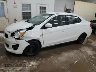 2019 Mitsubishi Mirage ES z VIN ML32F3FJ2KHF17089, wystawiony jako Copart lot #45693245 z przebiegiem 107 642 mil mil oraz Tytuł czysty. Historia ofert i sprzedaży dostępna na DreamBid. Obrazek 1.