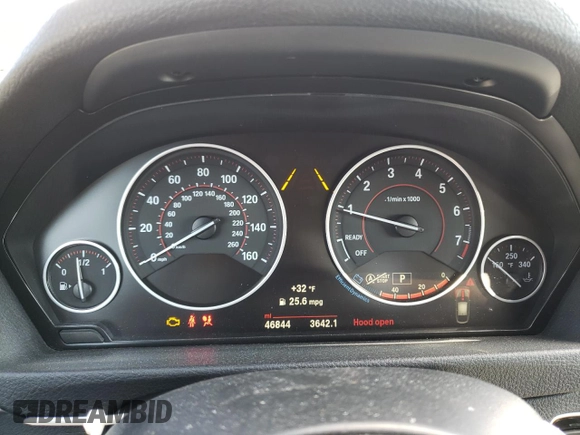 2017 BMW 3 Series 340i xDrive with VIN WBA8Y3C56HG450806, listed as a Copart auction lot 46110303 with 46,844 mi miles and . Bid and sale history available at carsss.com. Image 9.