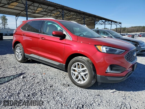 2024 Ford Edge SEL with VIN 2FMPK4J95RBA60084, listed as a Copart auction lot 47379095 with 4,002 mi miles and Salvage Title. Bid and sale history available at carsss.com. Image 4.