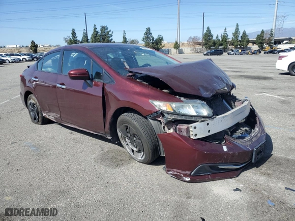 2014 Honda Civic Sedan LX with VIN 19XFB2F5XEE274081, listed as a Copart auction lot 47815625 with 0 mi miles and Salvage Title. Bid and sale history available at carsss.com. Image 4.