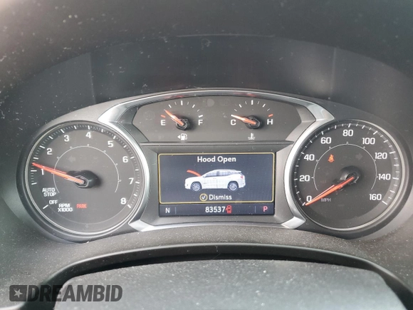 2020 GMC Terrain SLE with VIN 3GKALTEV4LL189913, listed as a Copart auction lot 54226255 with 83,537 mi miles and Salvage title. Bid and sale history available at DreamBid. Image 9.