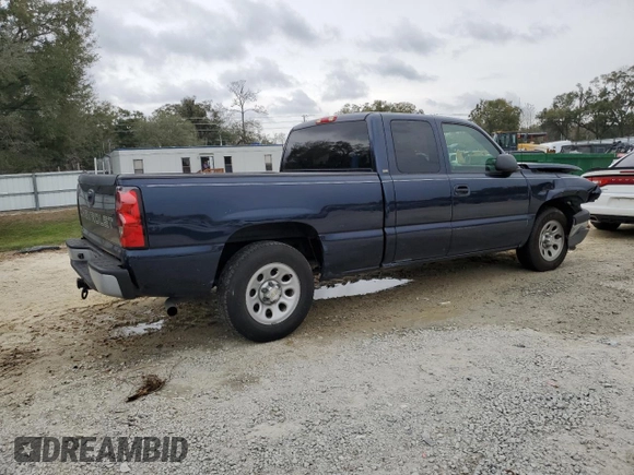 2005 Chevrolet Silverado 1500 LS with VIN 2GCEC19V351362384, listed as a Copart auction lot 45814565 with 78,348 mi miles and Salvage Title. Bid and sale history available at DreamBid. Image 3.