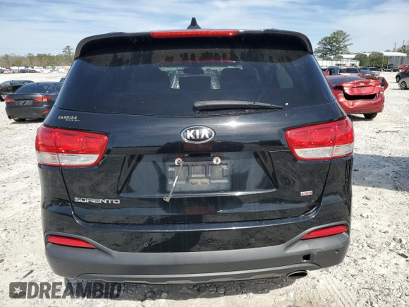 2017 Kia Sorento LX with VIN 5XYPG4A38HG191148, listed as a Copart auction lot 49816935 with 155,159 mi miles and Salvage Title. Bid and sale history available at carsss.com. Image 6.